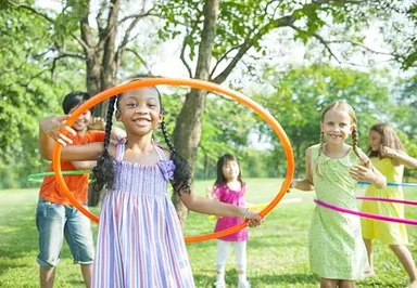 FITFIX® Hula Hoop Exercise Ring – Non-Collapsible 22 Inch Fitness Hula Hoop for Boys, Girls, and Kids – Multi-Color Pack of 2 thumbnail 3