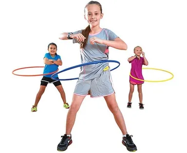 Fitfix® Welded Hula Hoop for Fitness | Hula Hoop for Boys, Girls and Kids | 22 inch Diameter Exercise Ring | Multi Color | Includes Carry Bag for Easy Portability thumbnail 5