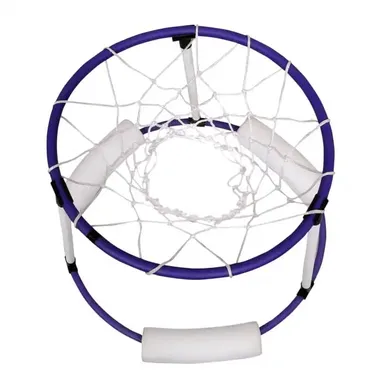Pool Basketball Hoop for Kids & Adults | Floating Water Basketball Net for Swimming Pools | Adjustable & Durable | Blue & White (Small) thumbnail 4