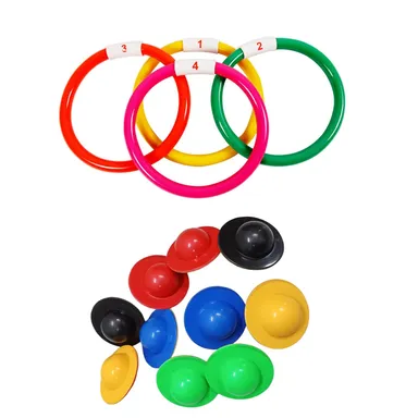 Swimming Toy Set | Floating Egg Flips & Underwater Sinker Rings for Kids | Fitfix Made in India Combo | Best Diving Toys & Educational Pool Game Set thumbnail 0