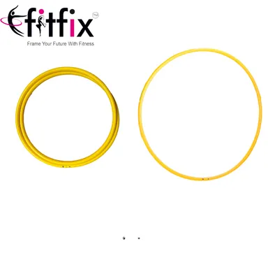 Fitfix 36-Inch Collapsible Hula Hoop for Adults and Kids | Lightweight, Portable Fitness Hoop with Carry Bag | Ideal for Exercise, Yoga, and Travel | Pack of 2 thumbnail 1