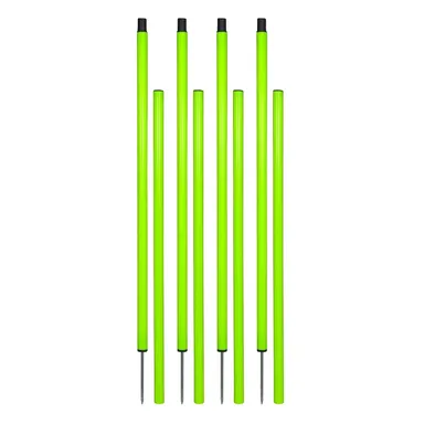 Agility Slalom Poles for Football Training | Foldable 5 ft x 25 mm Set of 4 with Steel Nails | Speed & Agility Training Set for Kids and Adults | Outdoor Sports Exercise Equipment thumbnail 3