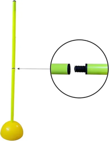Agility Slalom Poles for Football Training | Foldable 5 ft x 25 mm Set of 4 with Steel Nails | Speed & Agility Training Set for Kids and Adults | Outdoor Sports Exercise Equipment thumbnail 4
