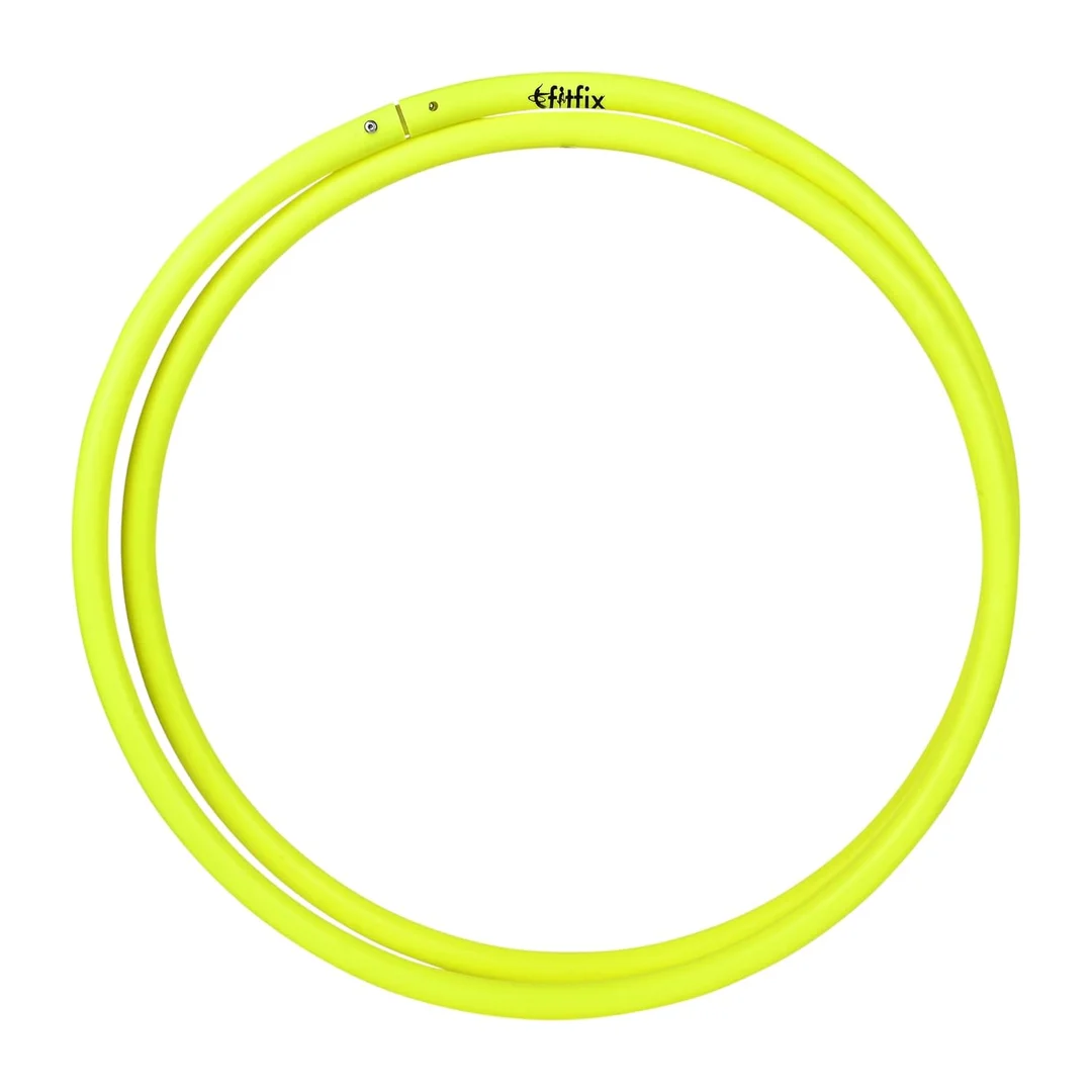 Collapsible Traveller Hula Hoop 75 cm Lightweight Fitfix® Fitness Hoop with Carry Bag for Yoga and Outdoor Workouts image 1