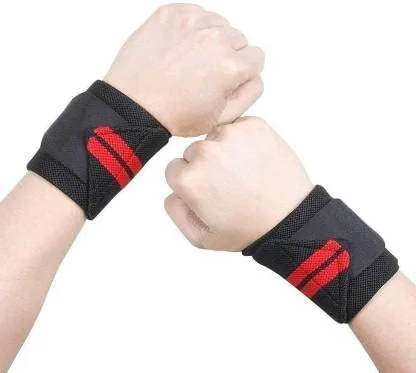 Cotton Wrist Band for Men & Women | Adjustable Wrist Supporter for Gym, Weightlifting, and Muscle Relaxation | Multi Colour Pack of 2 image 2