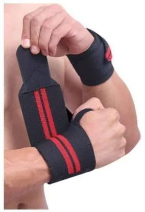 Cotton Wrist Band for Men & Women | Adjustable Wrist Supporter for Gym, Weightlifting, and Muscle Relaxation | Multi Colour Pack of 2 thumbnail 2