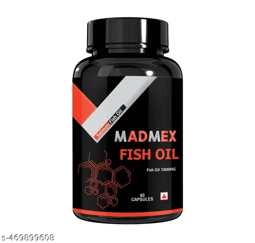 MADMEX Omega 3 Fish Oil Capsules (60) | Best Omega 3 Supplement for Heart Health & Skin Care image 1