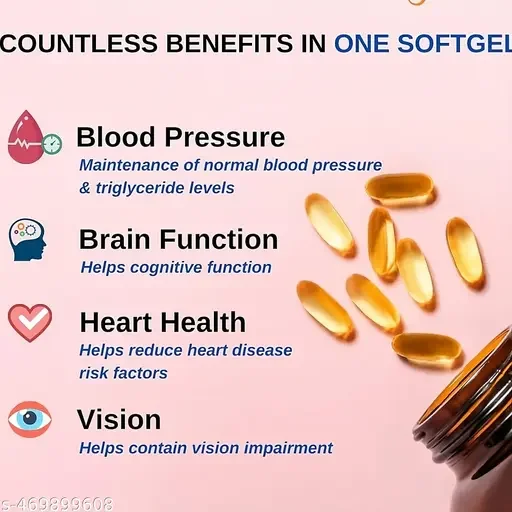 MADMEX Omega 3 Fish Oil Capsules (60) | Best Omega 3 Supplement for Heart Health & Skin Care image 4