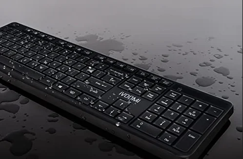 iVOOMi Spice IV-101KMC Wireless| Spill-Resistant| Plug & Play Keyboard & Mouse Combo| Black – Perfect for Home & Office Use image 6