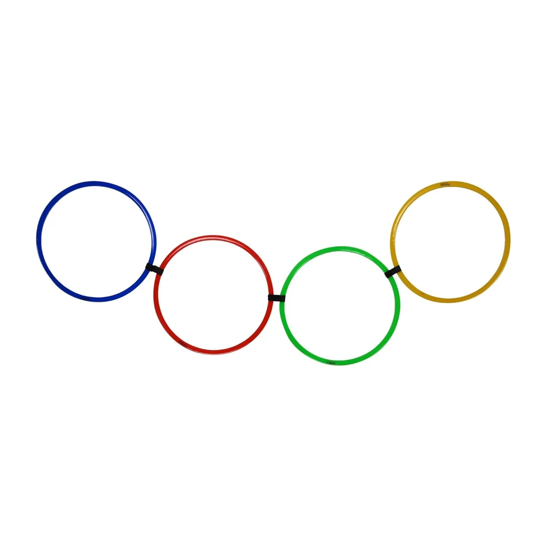 Agility Ring Ladder Set for Kids & Adults Fitfix® Multicolor Speed Rings with Velcro | Agility Equipment for Soccer, Football & Home Workouts image 4