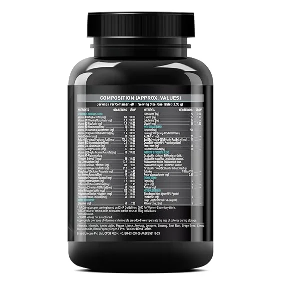 RZ Multivitamin Tablet 60+60 | Best Multivitamin Supplement for Daily Health and Immunity image 2