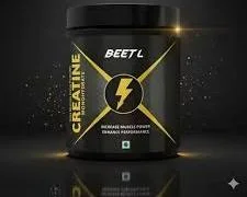 BEETAL Creatine Monohydrate 100g | Unflavoured & Almond Flavour | Muscle Recovery Supplement with Shaker image 1