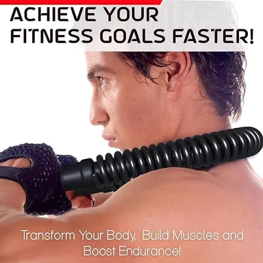 Power Twister Bar 20kg by Fitfix® | Chest, Shoulder, Forearm, Bicep & Arm Strengthening Exercise Bar with Long Handle | Ideal for Beginners thumbnail 4