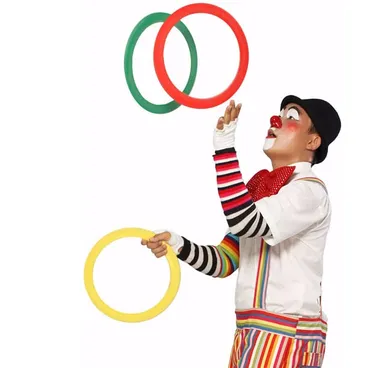 Fitfix Juggling Rings for Kids | Magician Juggling Rings, Set of 3 Sports Rings | Ideal for Boys and Girls thumbnail 4