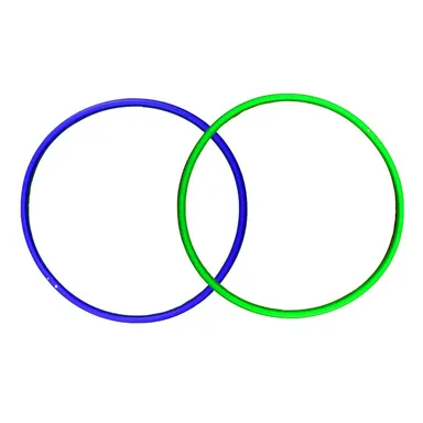 Arm Hoops for Weight Loss |Circular Rings for Exercise & Fitness |2 Mini Hula Hoops with Dust Resistant Cover |Arm Slimming Hoops for Women Violet & Blue |20 inch thumbnail 1