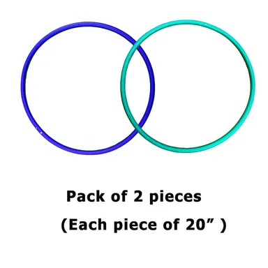 Arm Hoops for Weight Loss |Circular Rings for Exercise & Fitness |2 Mini Hula Hoops with Dust Resistant Cover |Arm Slimming Hoops for Women Violet & Blue |20 inch thumbnail 3