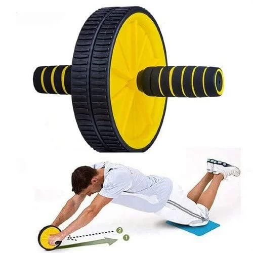 Fitfix® Professional Abdominal Wheel | for Abs and Push Ups, Workout Equipment for Fitness Gym, Home Gym Equipment for Men & Women| Ab Roller with Push Up Bar Combo  image 6