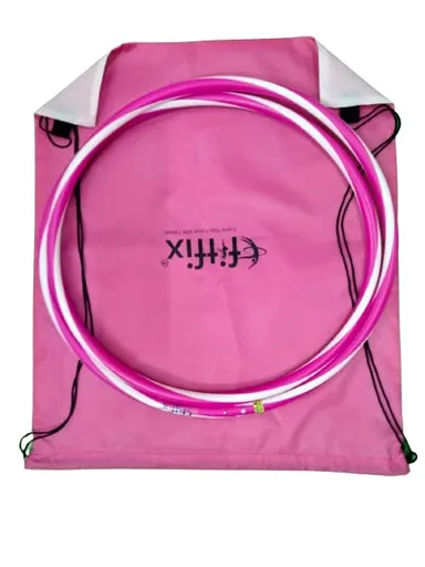 Collapsible Fitness Hula Hoop for Adults and Kids |36 Inch Dual Colour Lightweight Hoop with Carry Bag |Best Hula Hoop for Fitness and Travel Pack of 5 thumbnail 8