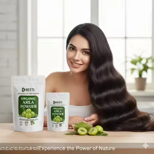 BEETL Natural Amla Powder 150gm Pack of 2 | 100% Organic Indian Gooseberry for Hair Growth Skin Immunity Detox Weight Loss Ayurvedic Herbal Hair Mask Juice Face Care Amalaki image 3