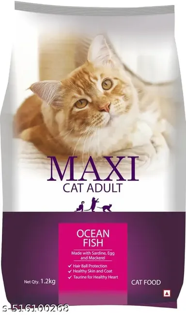 Kitekat Adult Cat Food |Dry Ocean Fish Flavour 1kg | Complete and Balanced Nutrition for All Breeds |Maxi Cat Food 500g|Premium Tuna Rich Food for Healthy Skin & Coat thumbnail 2