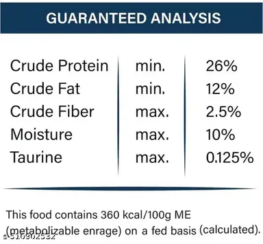 TAIYO Miow Miow Adult Tuna Fish Flavour 1.2kg Dry Cat Food | Complete & Balanced Diet for All Breeds, Premium Tuna with Omega-3 & Omega-6 | Healthy Skin & Coat, Immune Support + Miow Miow Krispy Crackers Biscuits for Cats (Crab Flavor) thumbnail 3