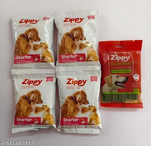 Zippy Starter Dry Dog Food for Pregnant Mother & Weaning Puppy Real Chicken & Vegetables Nutritionally Balanced for All Breeds Oral Hygiene Treats for Dogs image 1