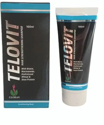 Telovit Hair Strengthening Shampoo with Biotin, Niacinamide, Wheat & Soya Protein | Best Biotin and Niacinamide Shampoo for Hair Fall Control and Hair Growth thumbnail 2