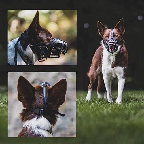 Dog Mouth Cover Muzzle | Adjustable Strap Bite Guard for Training Comfortable Padded Design | Quality Product for Dogs image 5
