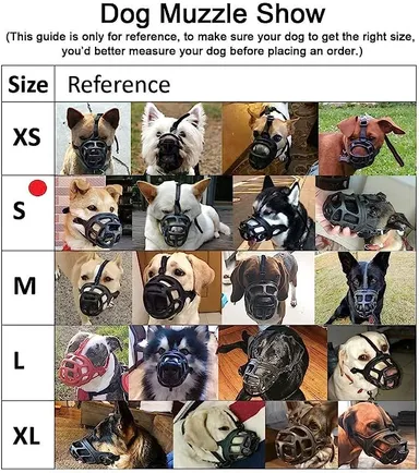 Dog Mouth Cover Muzzle | Adjustable Strap Bite Guard for Training Comfortable Padded Design | Quality Product for Dogs thumbnail 5
