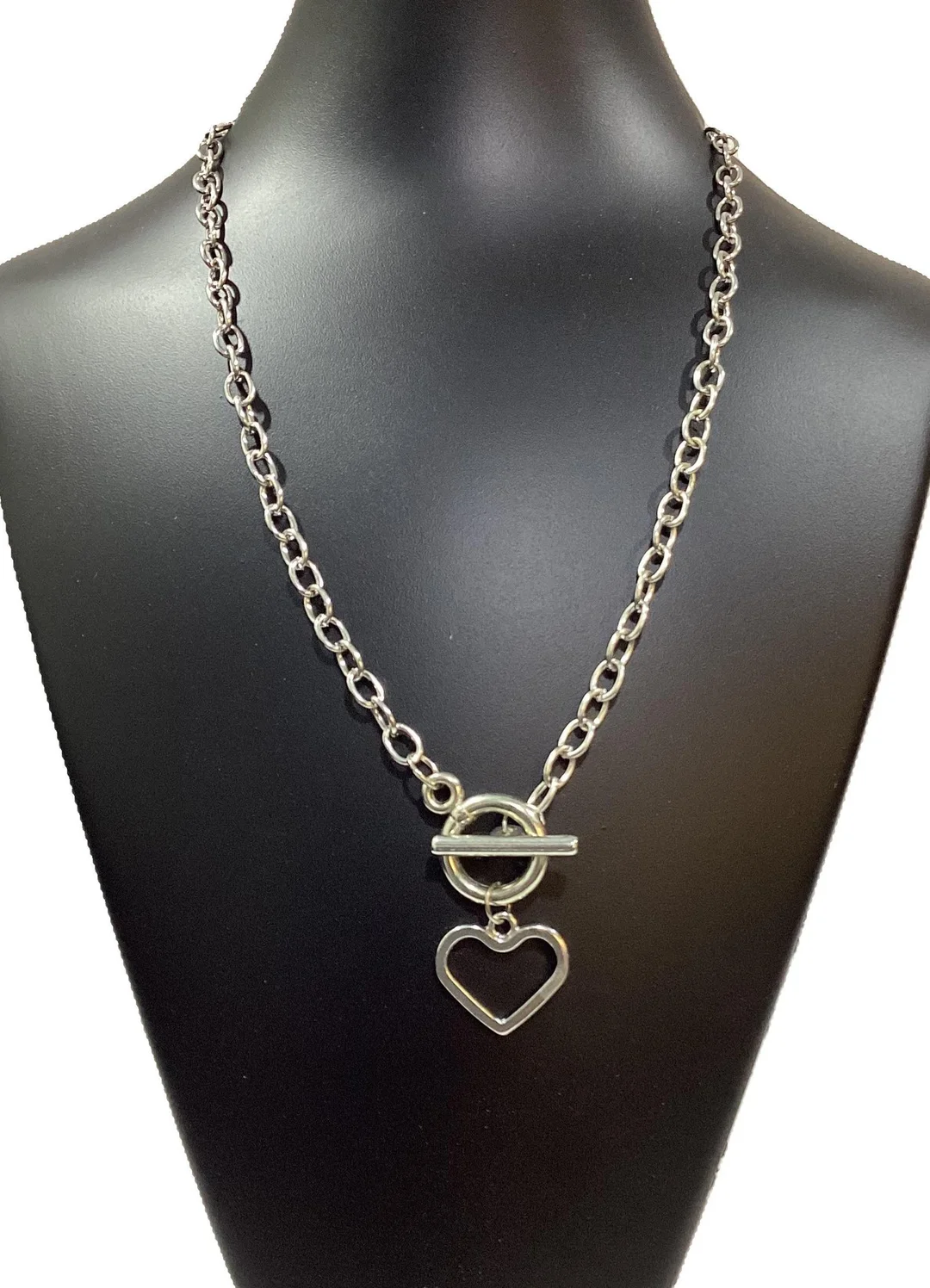 Gold Plated Heart Shape Necklace | Lightweight, Hypoallergenic, Romantic Gift for Women, Everyday Wear image 1