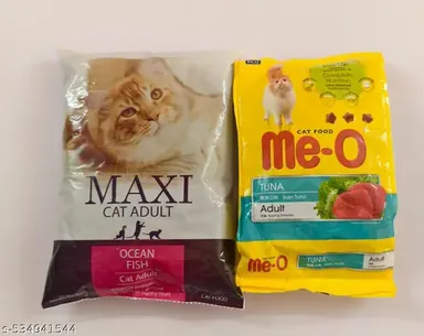 Maxi Ocean Fish Adult Dry Cat Food 500g | Me-O Adult Dry Cat Food Tuna Flavour 400g | Premium Healthy Cat Food for All Breeds with Omega 3 & 6, Taurine for Healthy Heart thumbnail 0