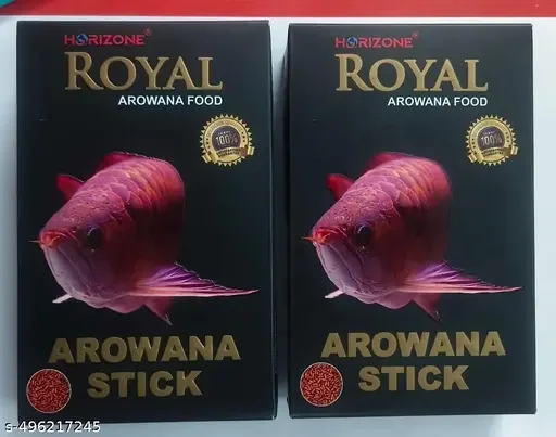 Horizone Royal Arowana Stick Fish Food 100G (Pack of 2) | Quality Arowana Fish Food, Colour Enhancer, Healthy Growth for Pet Fish image 1