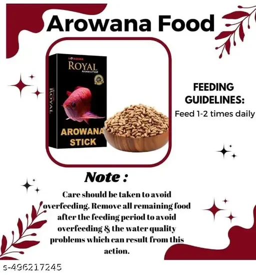 Horizone Royal Arowana Stick Fish Food 100G (Pack of 2) | Quality Arowana Fish Food, Colour Enhancer, Healthy Growth for Pet Fish image 4