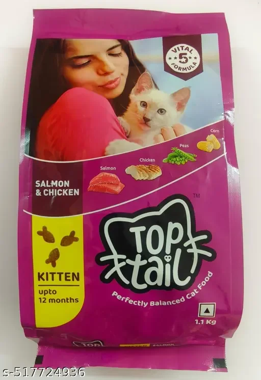 Top Tail Kitten Dry Cat Food with Salmon & Chicken image 2