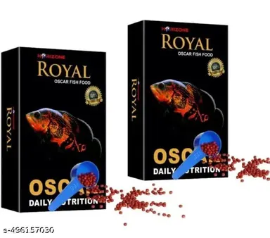 Royal Oscar Fish Food Daily Nutrition Pellet For All Life Stages Rapid Growth Natural Colour 100G Pack Of 2 thumbnail 1
