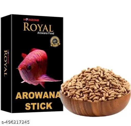 Horizone Royal Arowana Stick Fish Food, 100G (Pack of 2) | Quality Food, Colour Enhancer for Healthy Growth, Fish Food for Senior Fish image 2