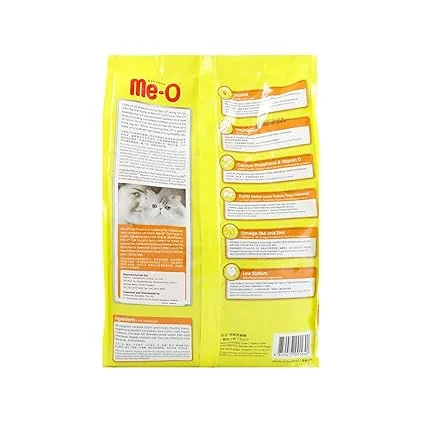 Me-O Adult Dry Cat Food Mackerel Flavor 1.2kg + Toptail Creamy Chicken & Liver Flavor Treats 60g | Premium Cat Food with Omega-3 & 6 for All Breeds, FLUTD Prevention image 2