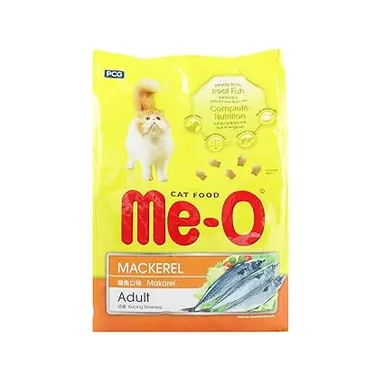 Me-O Adult Dry Cat Food Mackerel Flavor 1.2kg + Toptail Creamy Chicken & Liver Flavor Treats 60g | Premium Cat Food with Omega-3 & 6 for All Breeds, FLUTD Prevention thumbnail 2