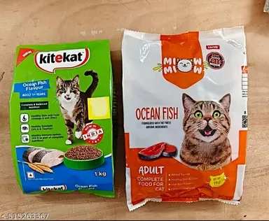 Miow Miow Dry Cat Food Adult Ocean Fish Flavour Kitekat | Complete and Balanced Nutrition with Omega 3 and Taurine thumbnail 0