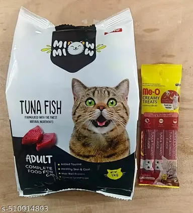 TAIYO Miow Miow Adult Tuna Fish Flavour 1.2kg | Dry Cat Food, Premium Complete Diet | Natural Ingredients, Vitamins & Minerals  thumbnail 0