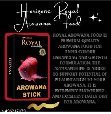 Horizone Royal Arowana Stick Fish Food 100G | Quality Food for Arowana, Colour Enhancer for Healthy Growth thumbnail 2