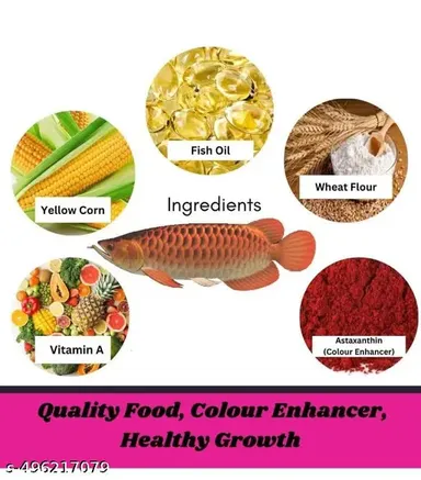 Horizone Royal Arowana Stick Fish Food 100G | Quality Food for Arowana, Colour Enhancer for Healthy Growth thumbnail 3
