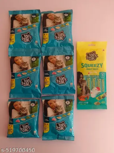 Adult Dry Cat Food Top Tail 450g  | Premium Balanced Cat Food with Salmon Chicken | Cat Treats Crab Flavor Hairball Protection Healthy Skin & Coat thumbnail 0