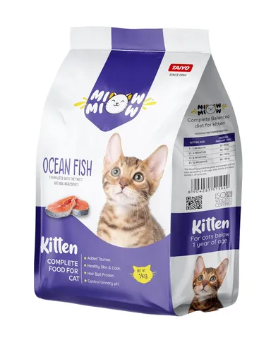 Dry Cat Food Maxi Persian All Lifestages Ocean Fish Flavor 1.2 Kg with Toptail Chicken & Liver Creamy Lickable Cat Treats | Premium Cat Food for All Breeds thumbnail 1