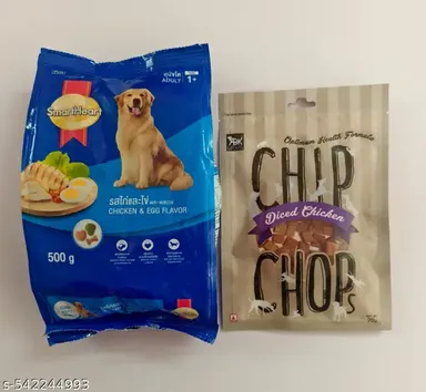 Smart Heart Adult Dry Dog Food Chicken & Egg Flavour 500gm | Premium Quality Dry Dog Food For All Breeds Healthy Skin and Coat thumbnail 0