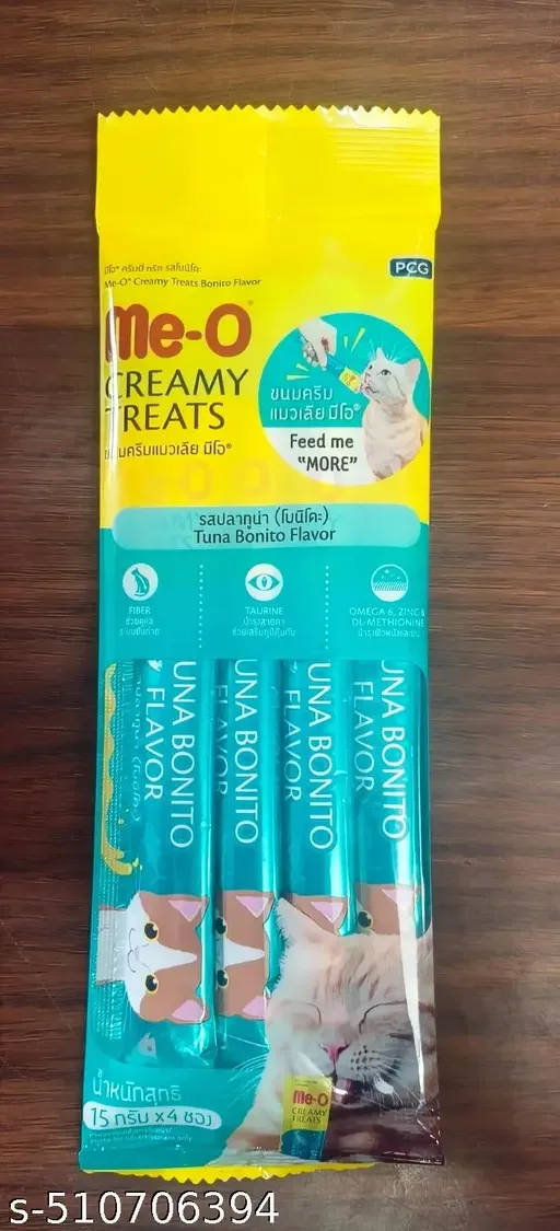 Grain Zero Signature Ocean Fish Sardine Mackerel Persian Long Coat Dry Cat Food 1.2kg | Me-O Creamy Tuna Bonito Cat Treats 60g | All Life Stages, Premium Fish Cat Food image 4