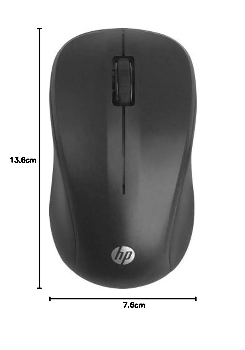 HP S500 7YA11PA 2.4GHz USB Wireless Optical Mouse Black Ergonomic Compact PC Laptop Peripheral Precision Tracking image 5