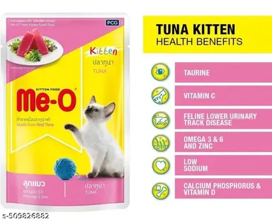 Me O Kitten Cat Food | Tuna Wet Food for Kittens 80gm (Pack of 4) | Premium Wet Cat Food for All Breeds thumbnail 2
