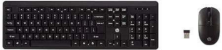 HP KM200 Wireless Mouse and Keyboard Combo| Full-Size Ergonomic Design |3 Buttons with Built-in Scroll Wheel| 2.4 GHz Wireless Connection image 2