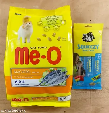 Me-O Adult Dry Cat Food Mackerel Flavor 1.2 Kg | Premium Cat Food for All Breeds | Omega-3 & 6 Fatty Acids + Toptail Tuna & Cheese Treats thumbnail 0